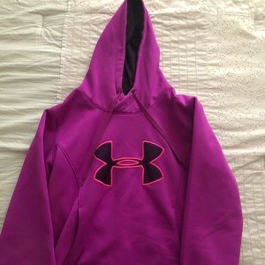 Purple under-armor sweatshirt